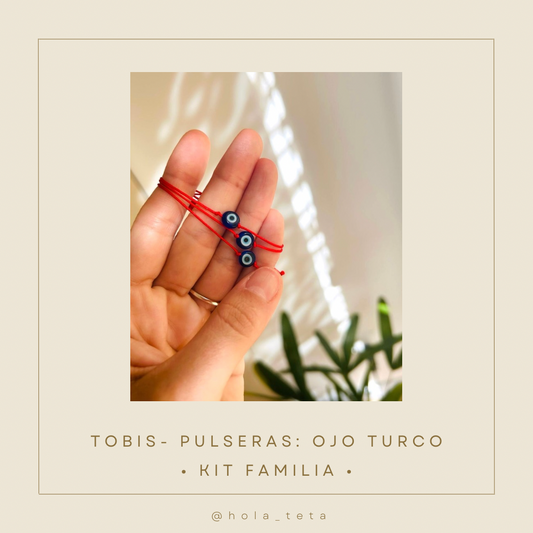 Tobis- Pulseras de ojo turco • Kit familia •